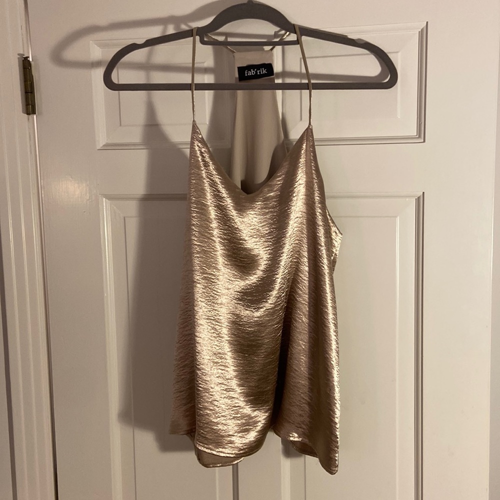 Gold Spaghetti Strap Top